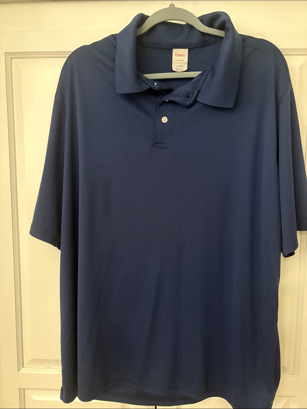 Hanes Men's Dark Blue Polo Shirt
